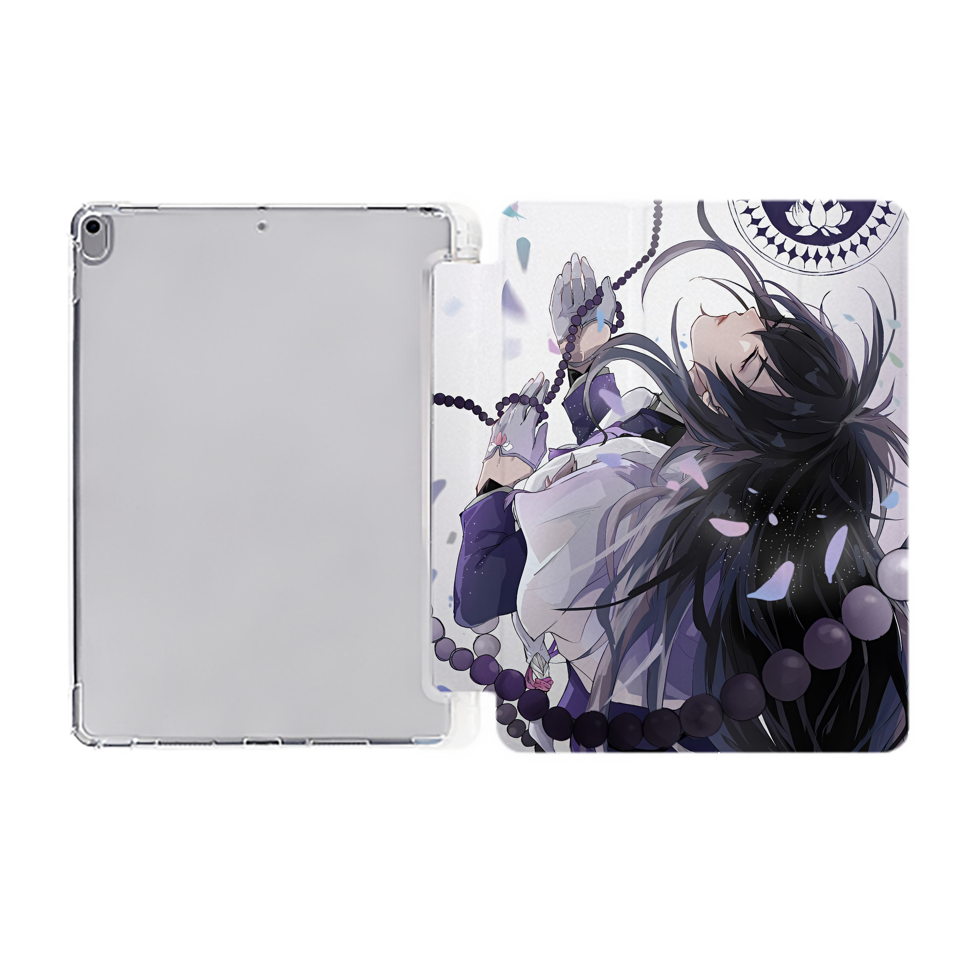 （画像用） 刀剣乱舞 Touken Ranbu IPad ケース ペン収納付き 三つ折りスタンド PUレザー×シリコン 対応機種9.5/10.5/10.9インチ